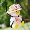 1 PC Anime Little Duck Swing Car Pendant Cute Auto Rearview Mirror Ornaments Interior Decor Gift for Car Lovers