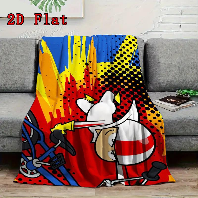 kick 2D Flat Pattern Flannel Blanket High quality All Seasons Warmth and Comfort Perfect for Christmas Gifts.DMT0925121