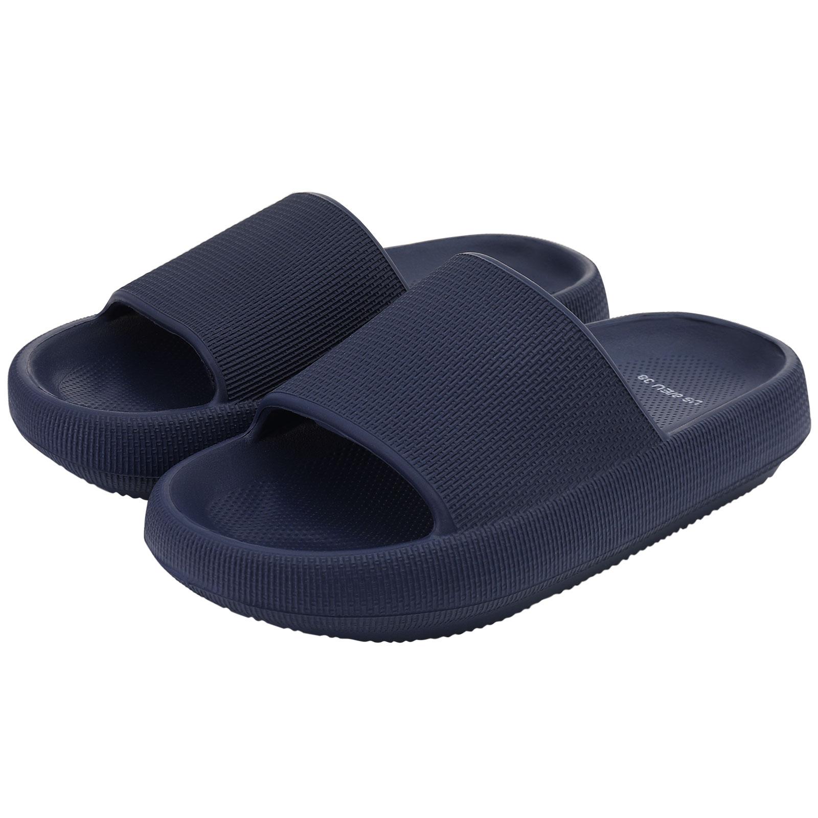 мода Comwarm модные толстые тапочки для женщин домашние мягкие сандалии на платформе — фото 13