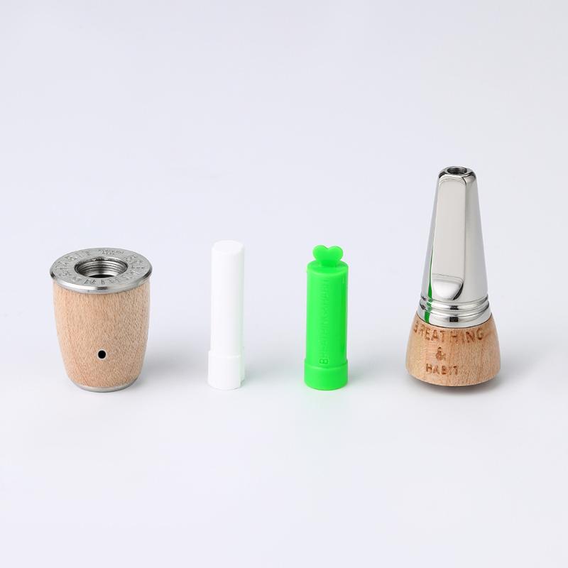 Anxiety Barrels Přírodní dřevěný dýchací náhrdelník Přírodní klid & Úleva od stresu Bezvýparový inhalátor Mindfulness Meditační šperky