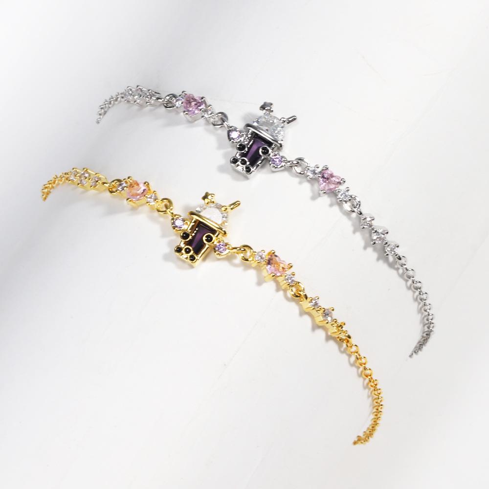 Women's Cross-border Heart Bow Zircon Bracelet - Niche Love Design