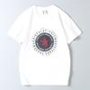 Foreign Trade Export Surplus Comfortable All-Cotton Summer New Men's Fashion Round Neck Five-Pointed Star Print Short-Sleeve T-Shirt