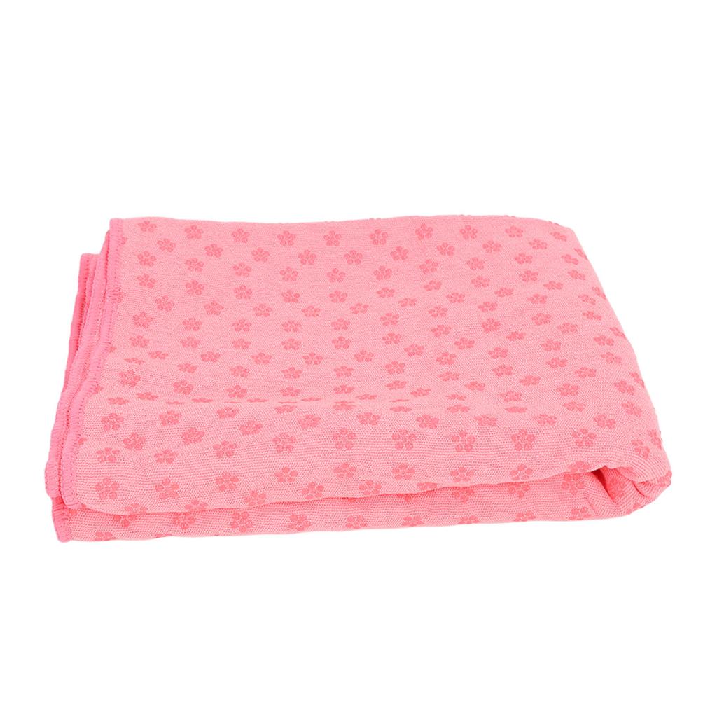 Towel Soft Microfiber Slip Resistant Sweat Absorbent   Mat Towel for Pilates Exercise Classes