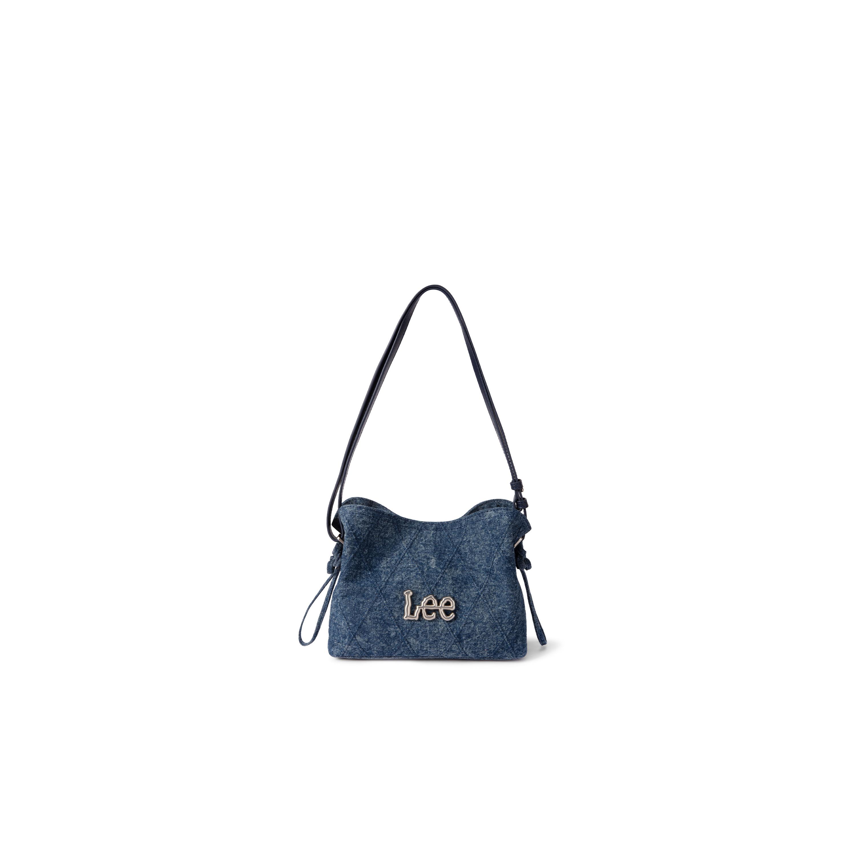 

New Lee Denim Shoulder Bag, Adjustable Strap Regular Women s Vintage Denim Blue LE240104M-523 24.1*8.9*15.0CM