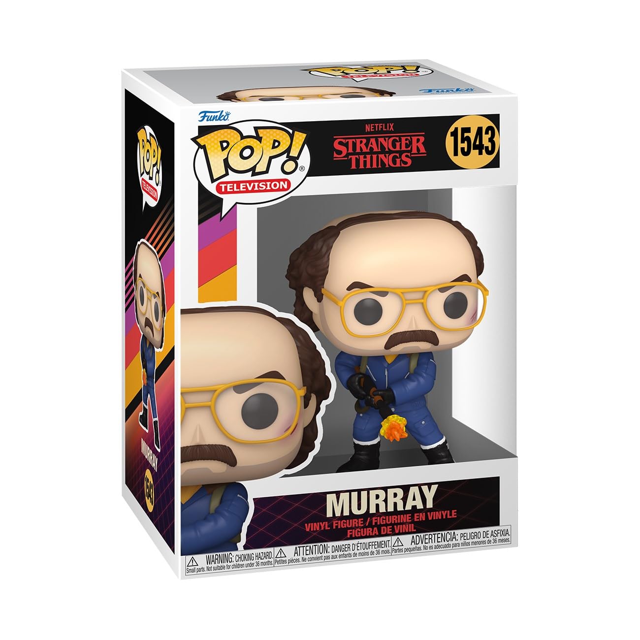 

Stranger Things Murray Figure Funko Stranger Things Murray Funko Pop! TV S4- w/FT