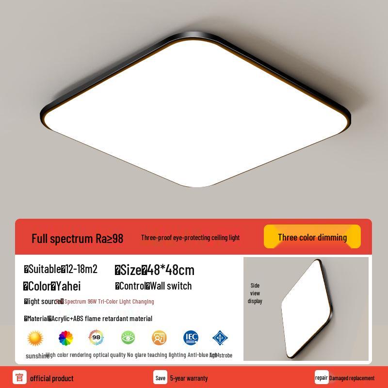 Round Waterproof LED Ceiling Light for Kitchen, Bathroom, Bedroom, Balcony, or Corridor