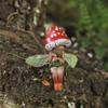 Mushroom Gnome Elf Ornaments Resin Mushroom Elf Statue Waterproof Desktop Mushroom Elf Sculpture for Home Decorations