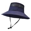 Bucket hat summer sun protection sun hat men's outdoor mountaineering fishing hat face protection neck integrated hat big brim sun hat