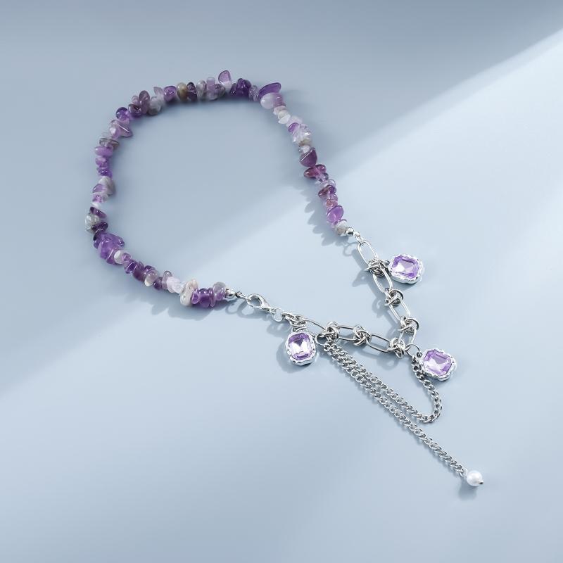 Irregular Shaped Beaded Geometric Necklace Bracelet For Women Jewelry Accessries Gift