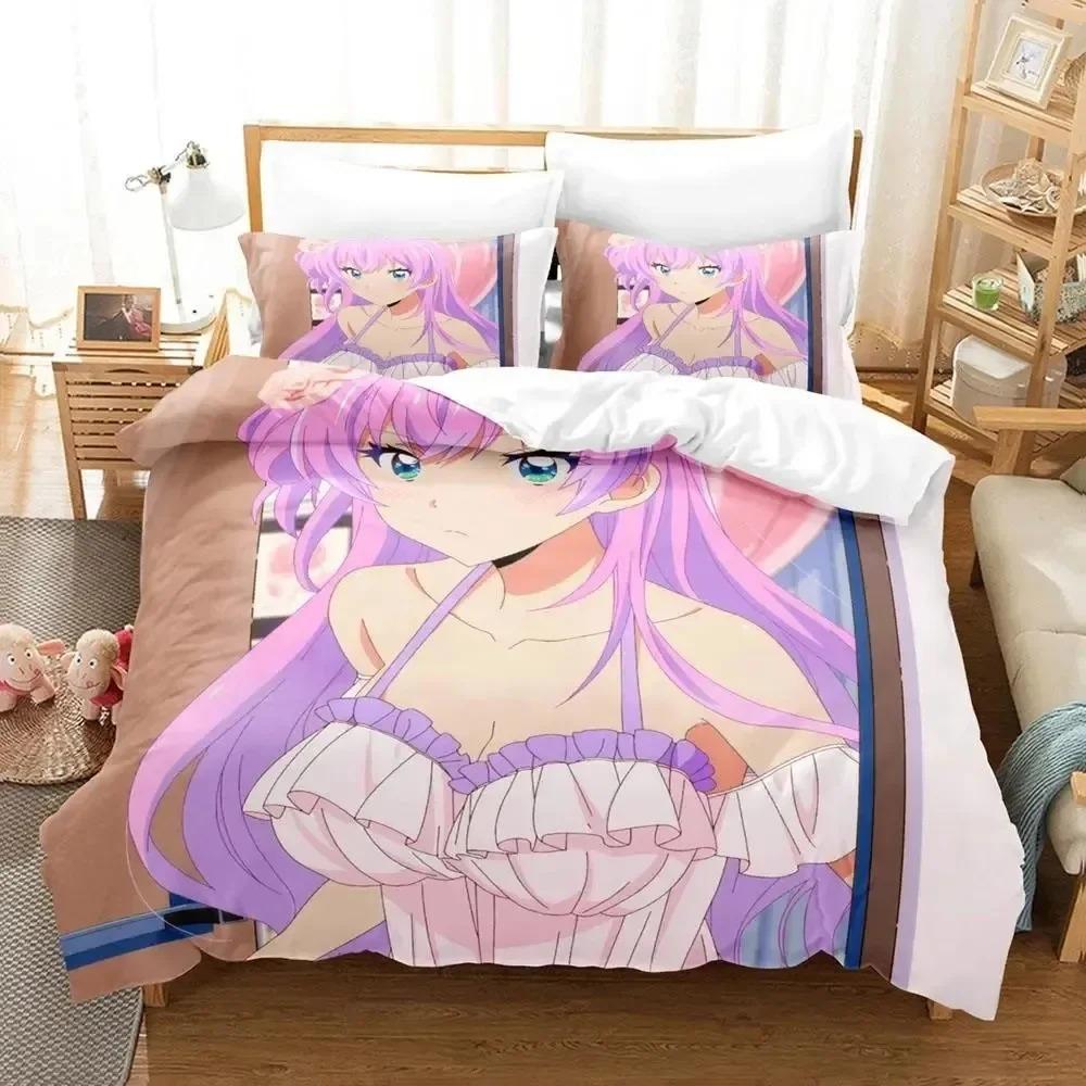 Anime Mehr als ein verheiratetes Paar, aber keine Liebenden Bettwäsche-Set für Jungen und Mädchen, Twin Queen Size, Bettbezug, Kissenbezug, Bett, Kinder, Erwachsene