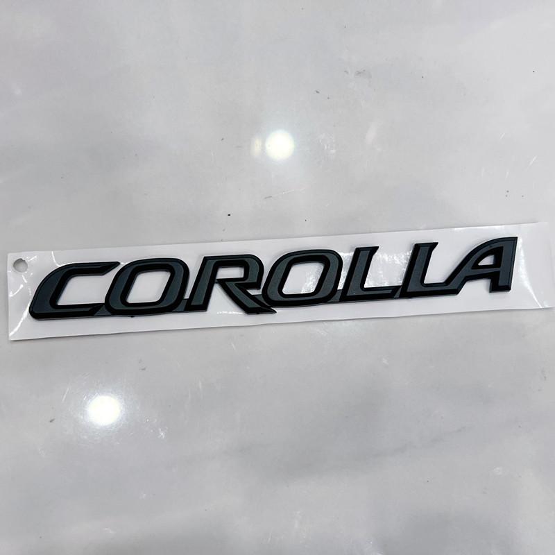 3D Raised ABS Trunk Badge Emblem Black/Silver/Chrome Custom Rear Logo Decal for Toyota Corolla (2007-2025) - Sticker accessories