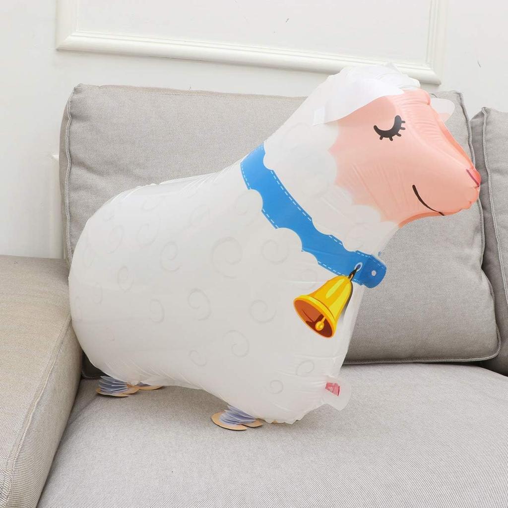 10Pcs Walking Animal Balloons Pet Balloons Farm Animal Balloon Foil Balloon for Party Decortion (Sheep)