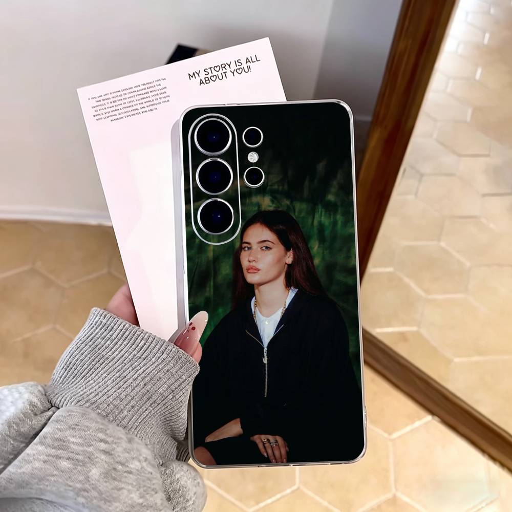Smoky-voiced singer Sienna Spiro Phone Case For Samsung S25,S24,S21,S22,S23,S30,Ultra,S20,Plus,Fe,Note,10,9,5G Transparent Cover