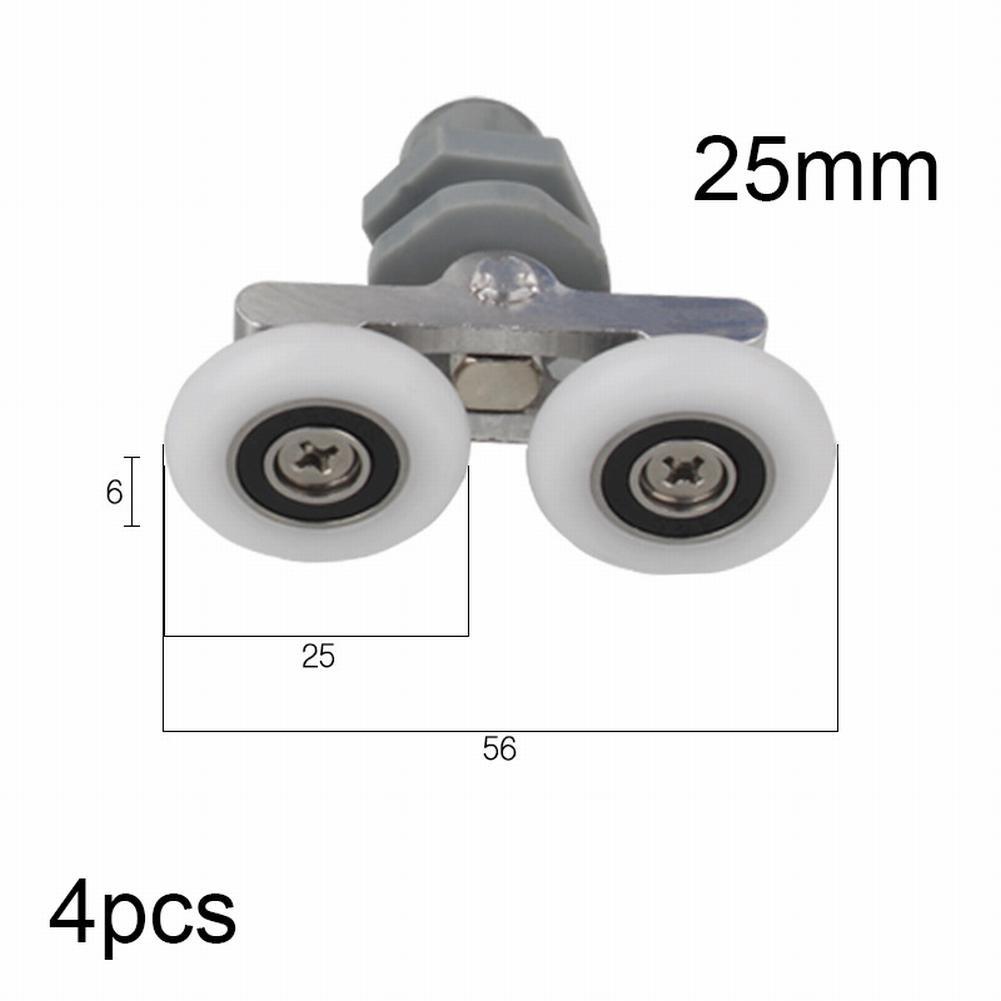 

Shower Door Rollers 4pcs Accessories Bathroom Household 25mm