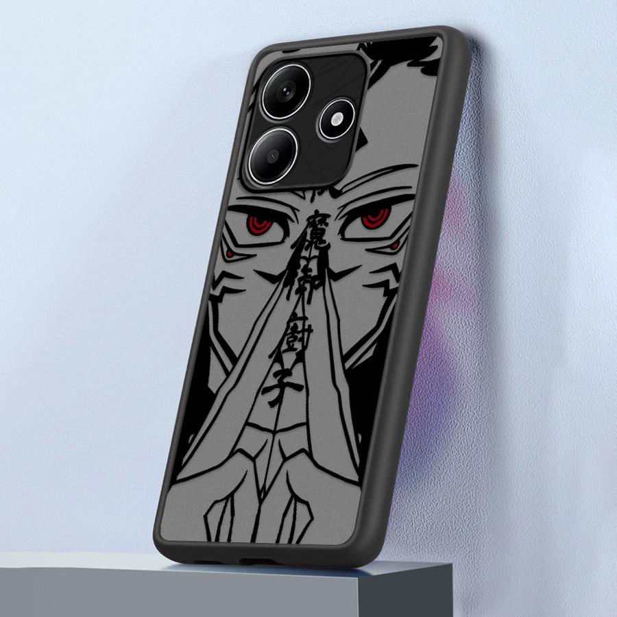 

Чехол-накладка для телефона Funda Back для Xiaomi Redmi Note 14 14C 11 12 13C 10 9S 13 Pro Plus A4 Японское аниме G-gojo Redmi Note 9S