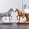 Resin Horse Statue Art Miniatures Figurine Nordic Style Horse Ornaments  Christmas