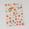 Autumn Winter Fairy Tale Maple Leaf Gold Foil Nail Art Stickers - Chinese Style Embossed Self-Adhesive Decor