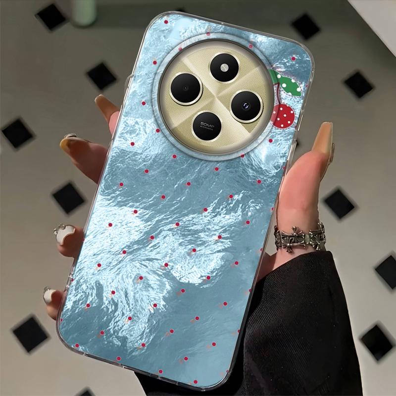 Cute Fruit Cherry Butterfly Girls Women Phone Case For Xiaomi Poco X3pro X5 M6 X6 X3 NFC M5s M6 Pro C75 C61 Bumper Fundas Cover