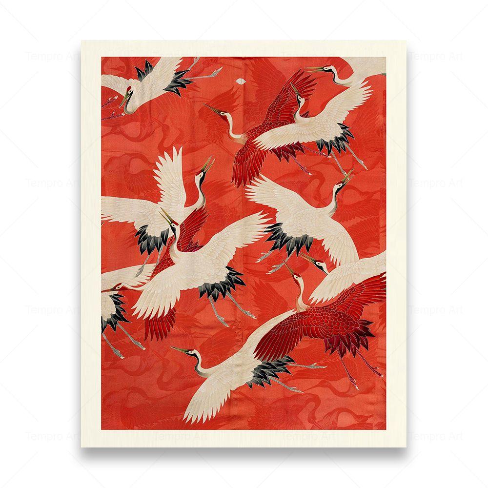 

Красный журавль Матисс Хокусай эклектичная галерея настенная живопись на холсте постеры на скандинавскую тему и принты картина для гостиной домашний декор 30x40cm No Frame