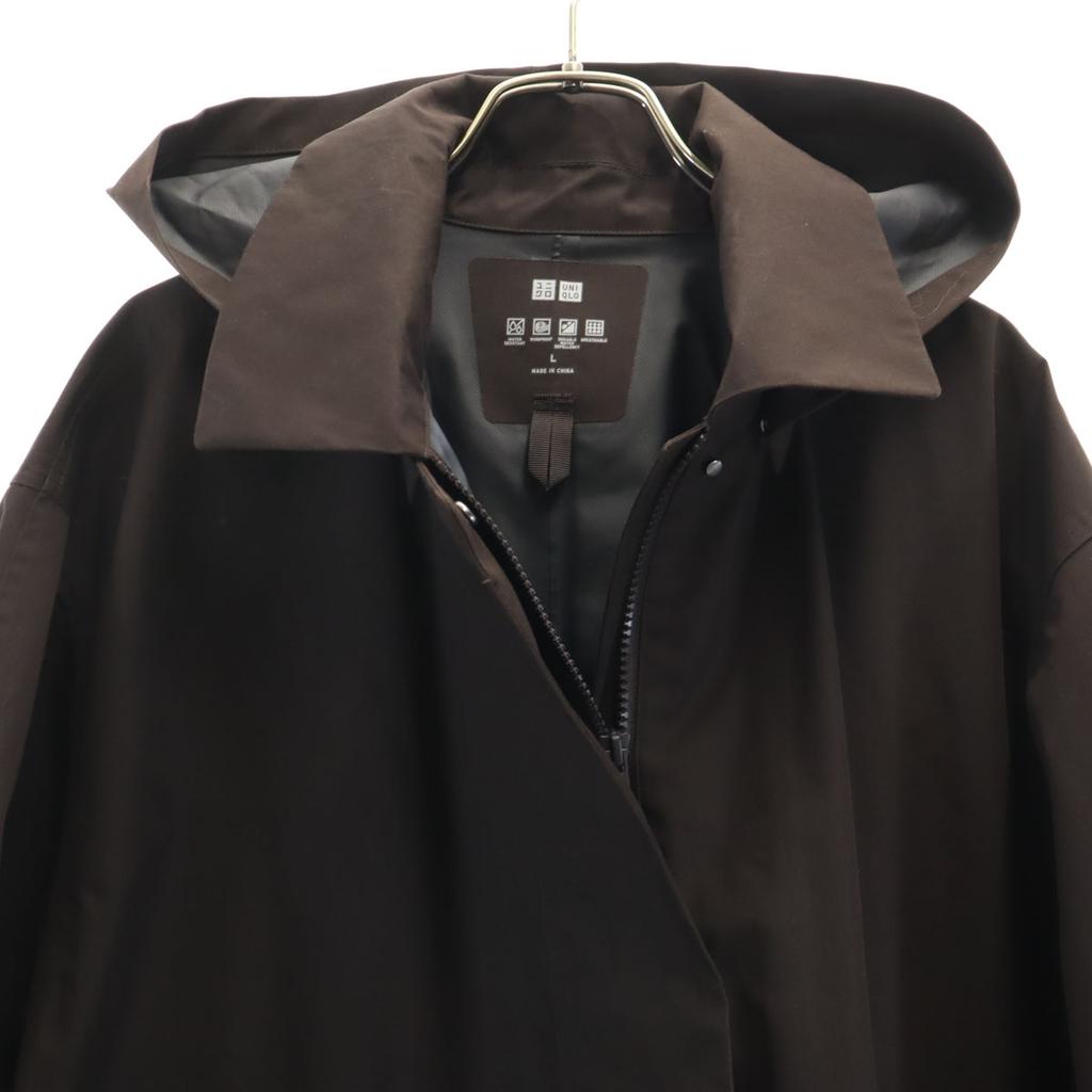 Uniqlo Block Tech Coat L Brown Women Used