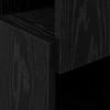 Corner Cabinet Black Oak Effect 25.5 x 25 x 80 cm Particleboard