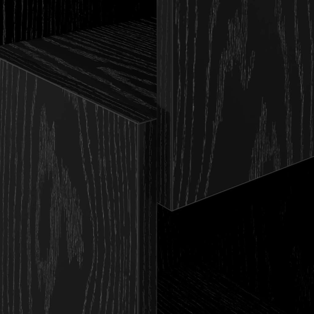 Corner Cabinet Black Oak Effect 25.5 x 25 x 80 cm Particleboard