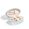 Retro Oval Velvet Mini Portable Jewelry Storage Box Jewelry Case Packaging Box