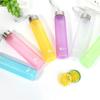 Water Bottle Drinkware Termos Frosted Stainless Steel Thermos Bottle Sport Drink Items Shatterproof Plastic Lemon Juice Storage