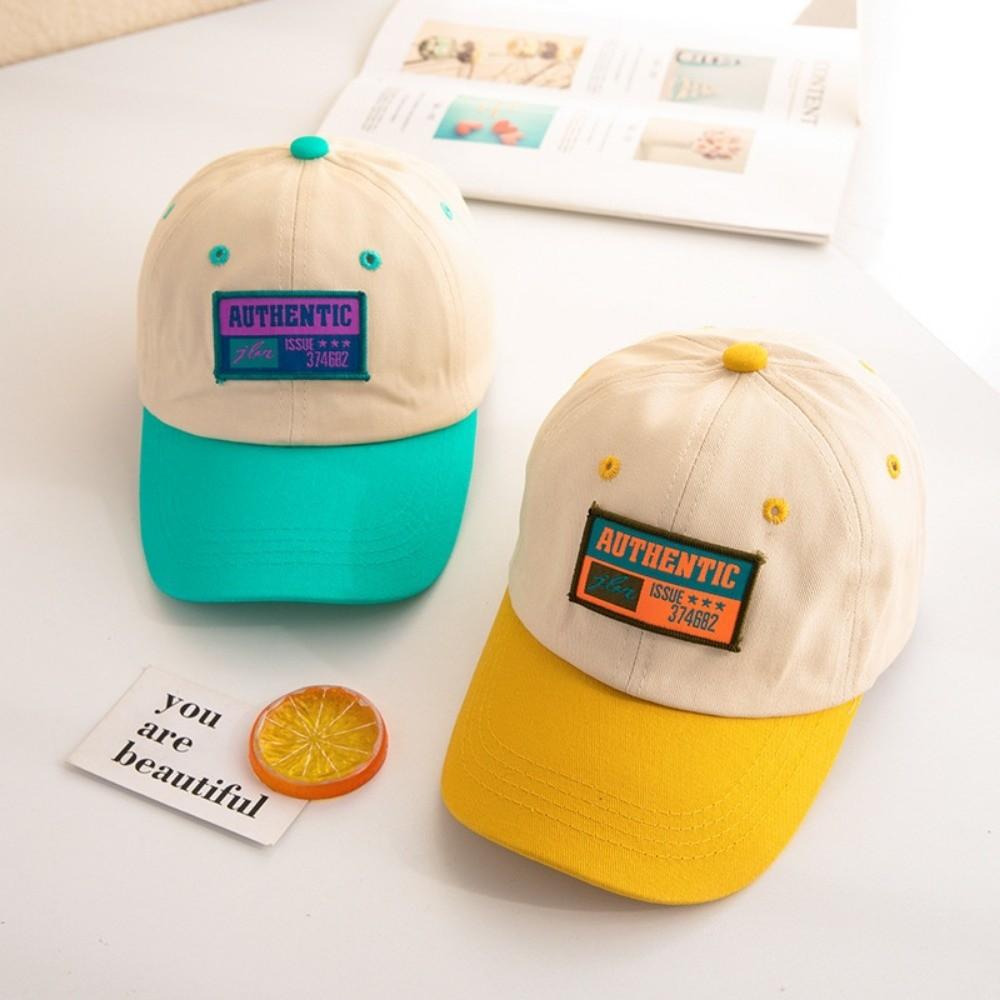 Letter Embroidery Children Baseball Caps Sun Protection Sunshade Cap New Duck Tongue Cap Outdoor