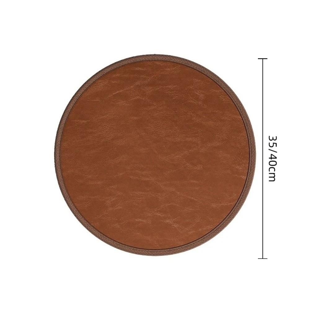 Cuscino Zafu Spesso in Pelle Antiscivolo Morbido Rotondo Seduta Sedile Pad Impermeabile 35/40 cm Cuscino per Sedia da Pranzo Soggiorno