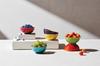 LE CREUSET Stoneware Bowls, Mini Bowls, Rainbow Design, Heat and Cold Resistant, Microwave and Oven Safe, Set of 6 [Official Japanese Product]