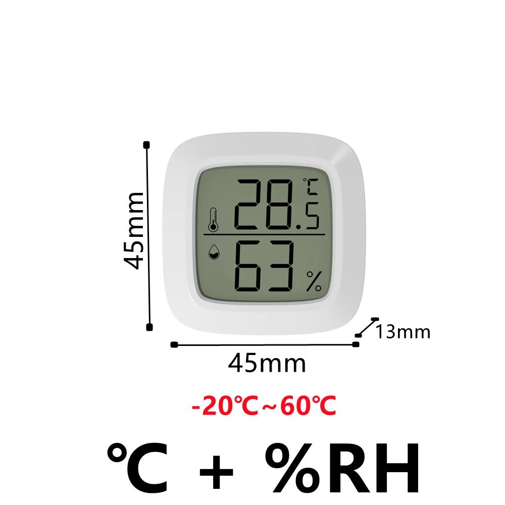 Mini LCD Digital Termometer Hygrometer Temperatur Inomhus Bekväm Temperatursensor Fuktighetsmätare Mätinstrument Kabel