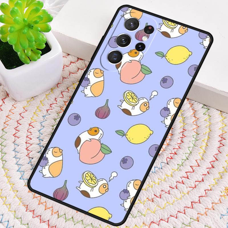 Guinea Pig Silicone Phone Case For Samsung Galaxy note 10 pro S26 S25 S24 S23 S22 S21 Plus S25Ultra Capa Cover