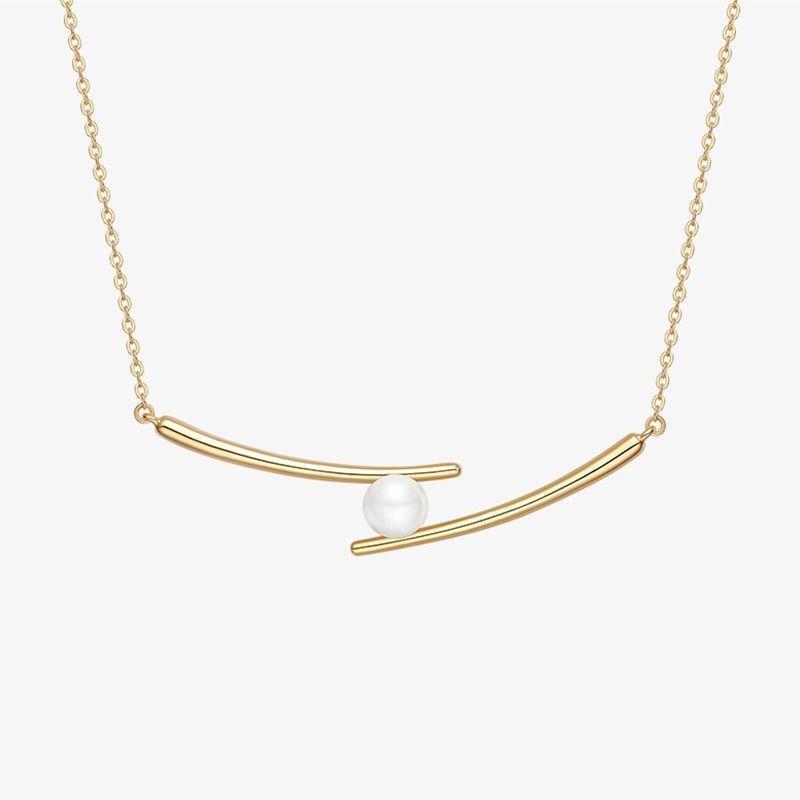 Fashion Simple Pearl Pendant Necklace Women Sweet Girls Butterfly Heart Elegant Clavicle Chain Korean Aesthetic Necklace Jewelry
