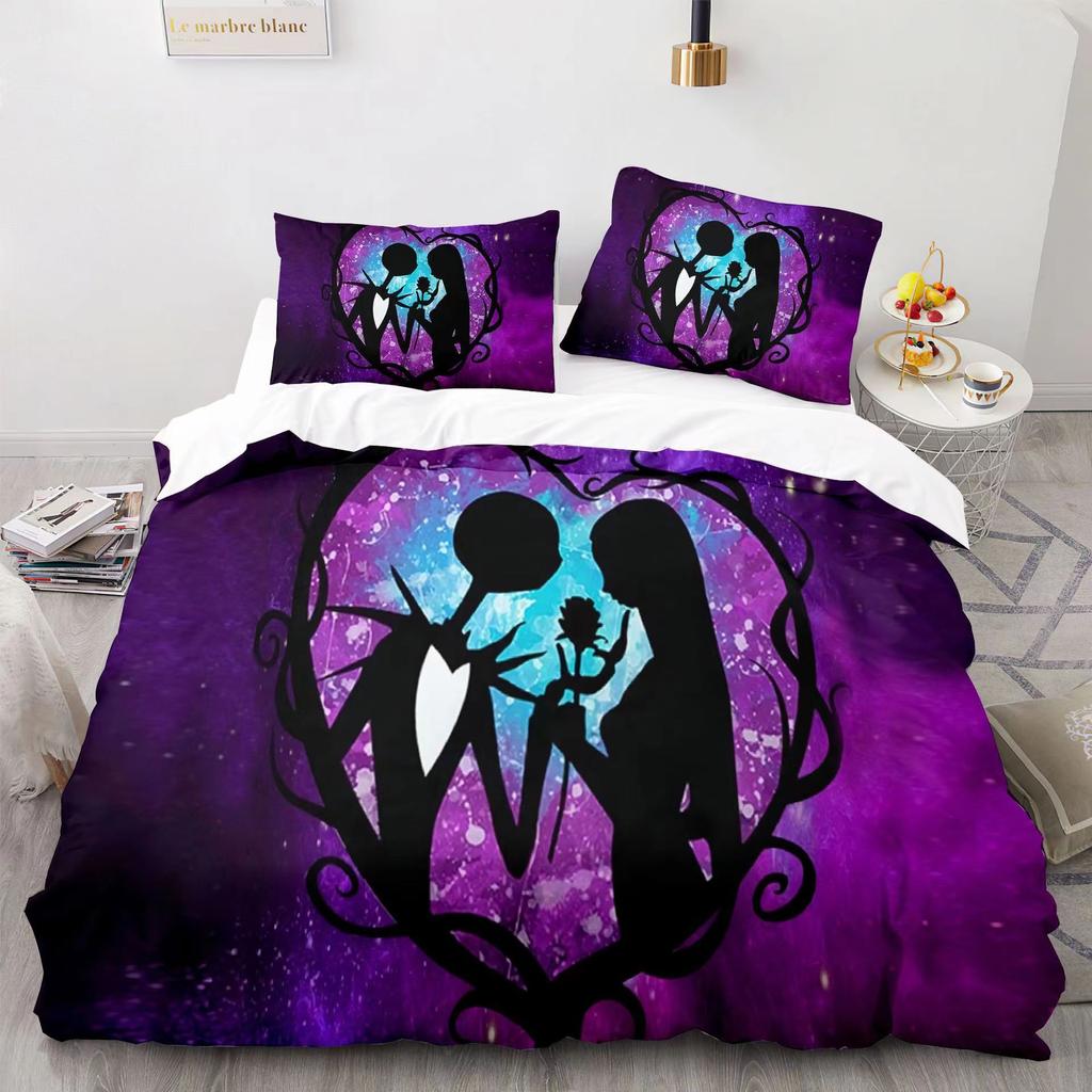 Christmas Horror Night 3D Digital Printing Three-Piece Set, Bedding