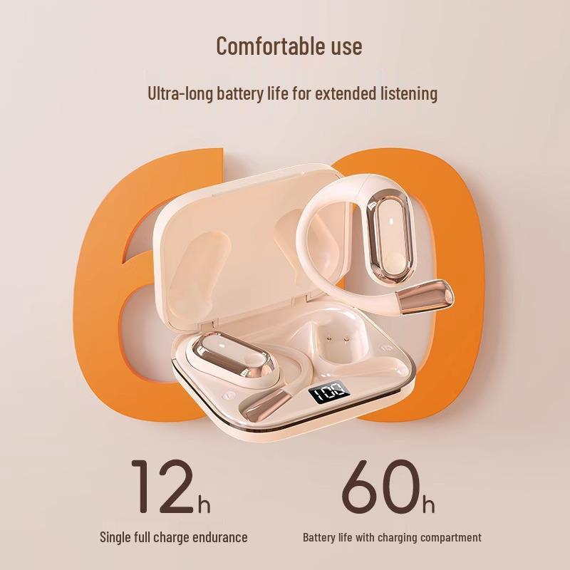 Smart Voice In-Ear Ear-Hook Headphones, Wireless, New Model, Black/Skin Tone