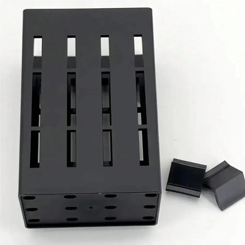 Aquarium Plant Holder Black Plastic Basket with Clip for Fish Tank Aquatic Plant Fixing Stable Installation
