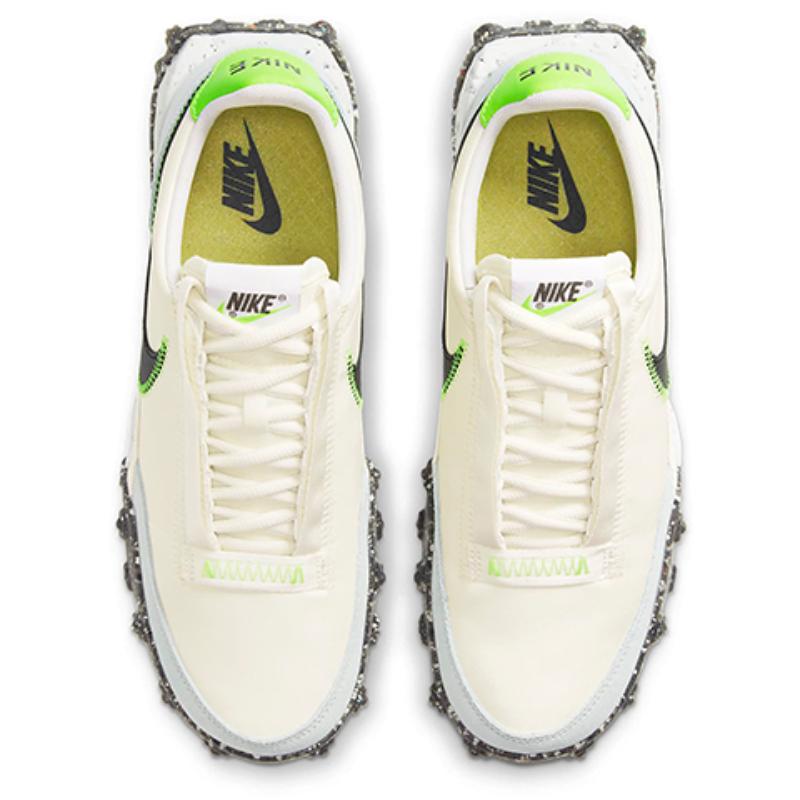 Nike Waffle Racer Crater Pale Ivory Electric Green Women's Sneakers CT1983-102