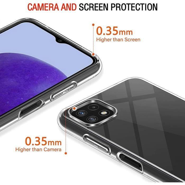Coque Transparente pour Samsung A22 5G Silicone Haute Résistance Anti Choc
