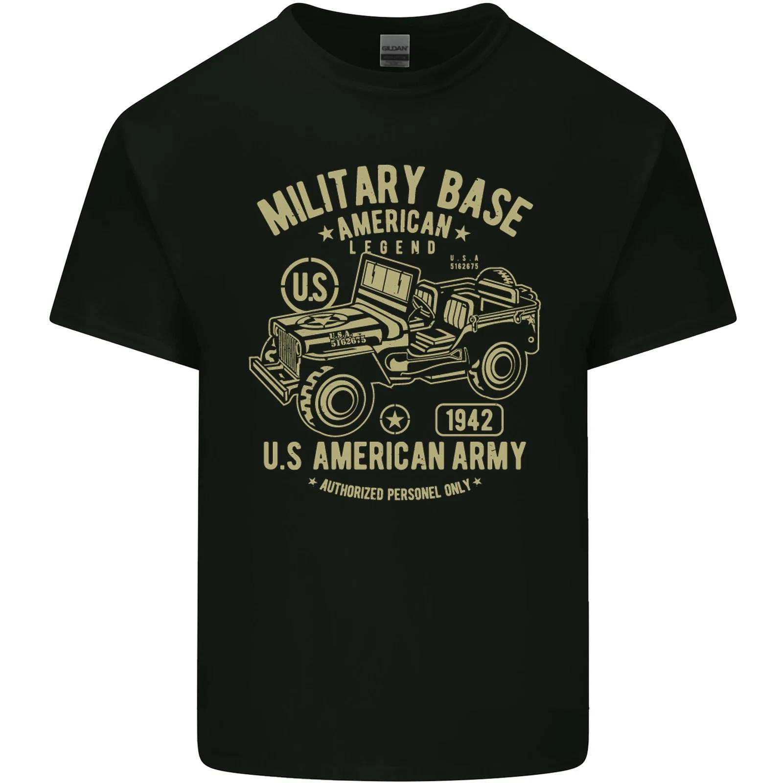 

Military Base US American Army 4X4 Off Road Kids T-Shirt Childrens L
