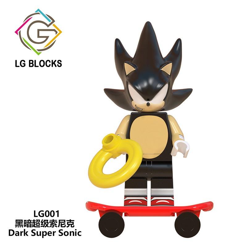 Sonic Mini Figure Giocattoli Super Sonic the Hedgehog Shadow Nakkururu Building Blocks LG1001 Lego Minifigures