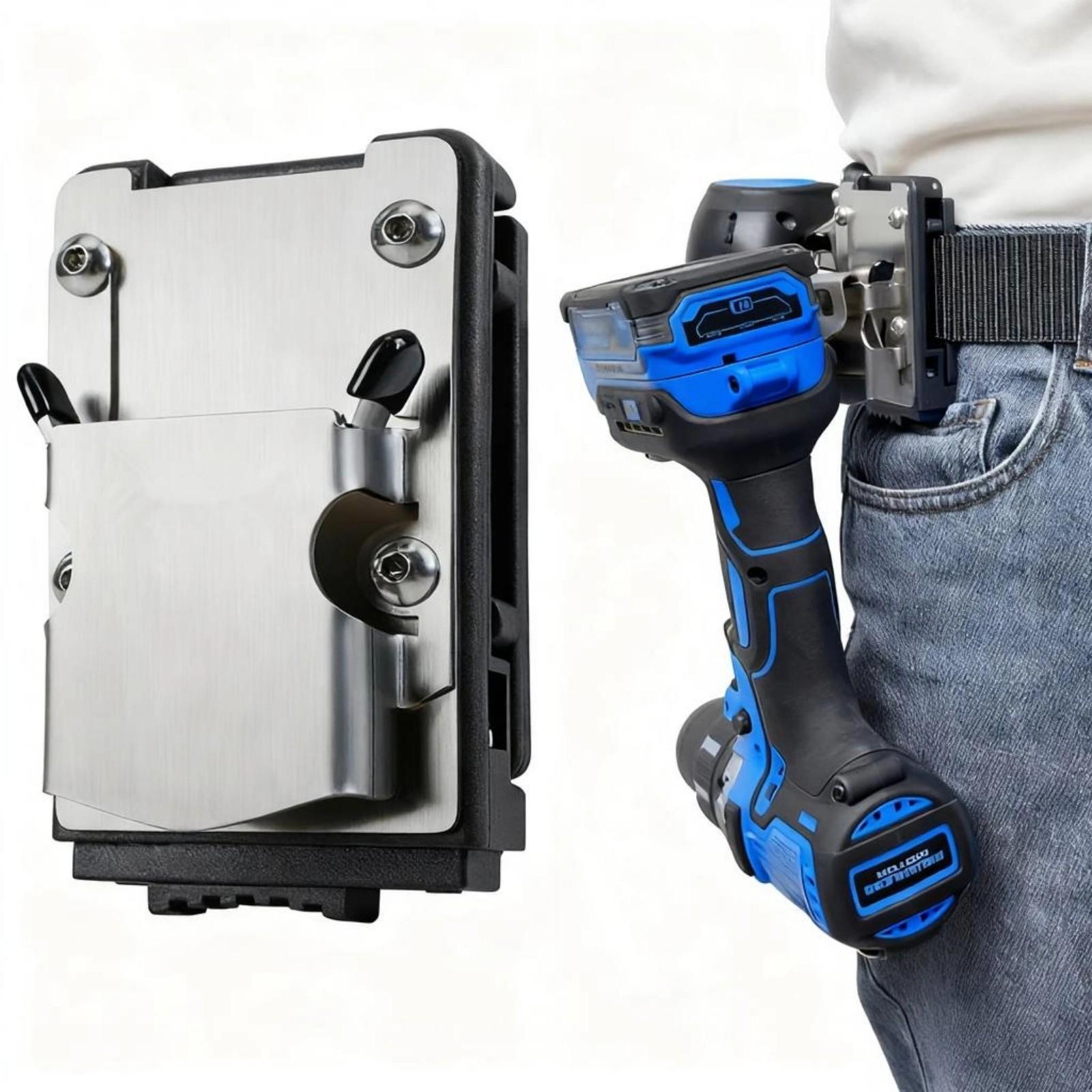

Iron Belts Mounted Holders For Impacts Tool And Nailer Providing Stability And Quick Retrieval During Work 1