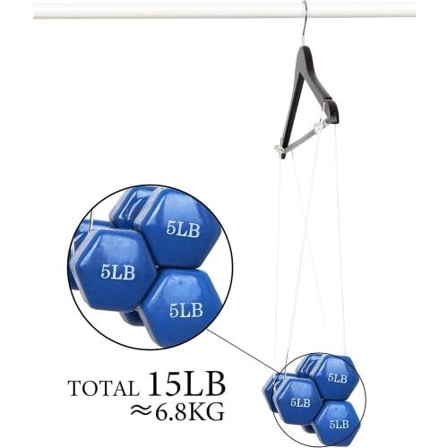 Amber Home Wooden Hangers with Pants Bars, Rotating Hooks, Non-Slip Indents, Space-Saving Design for Clothes, Suits, Jackets, Shirts, Trousers, Pants,