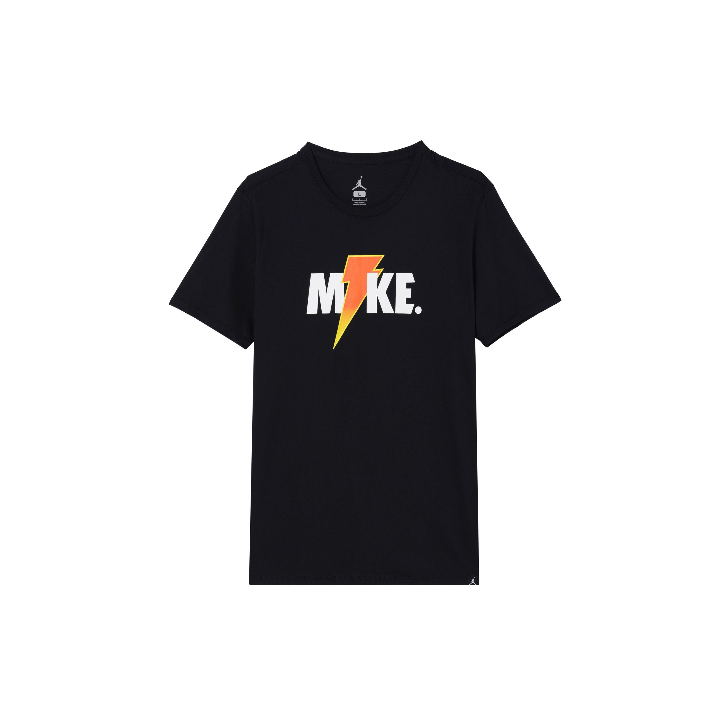 

Спортивная футболка с коротким рукавом Jordan с принтом молнии и круглым вырезом, мужские топы AJ1164-010 XS