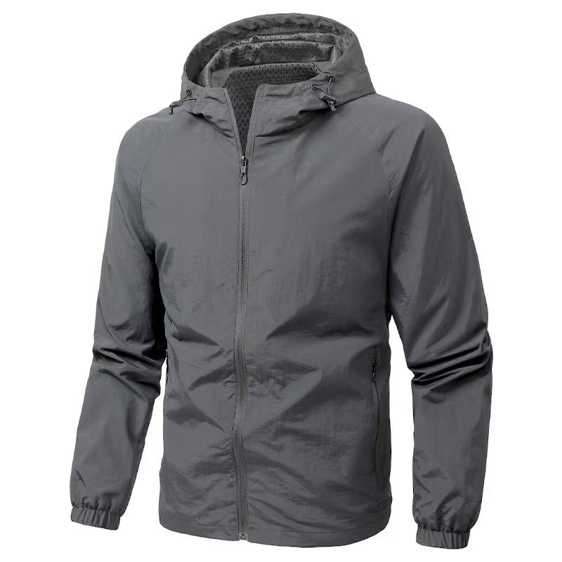Lockere Version der lässigen Frühlings- und Herbstjacke für Herren mit Kapuze, Outdoor, neu, winddicht, vielseitig, Herrenmantel