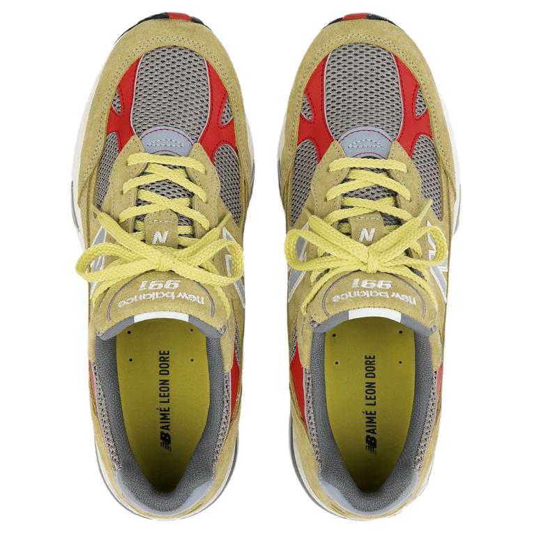 New Balance Aime Leon Dore X  Nb 991 Made In Uk Comfortable Fitting Running Shoes Unisex sneakers Sand-Yellow M991LD1