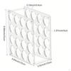 2 Pieces 32Hole Vinyl Roll Holder Detachable Design Acrylic Paper Storage Rack SpaceSaving