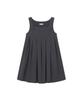 Miseki Seoul Pleats Button Doll Dress Charcoal