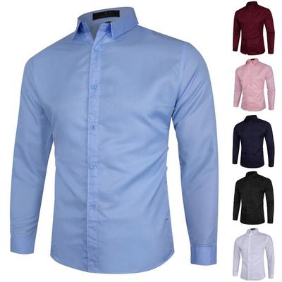 Fashion Men's Slim Fit Long Sleeve Shirt