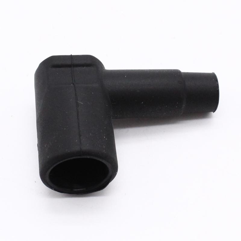 Upgrades High Electric Ignition Coil Boots Spark Plugs Terminal Kit with 90 Degree Rubber Connector for 6 to 10mm Cables